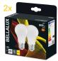 Preview: Aktion: Nur noch angezeigter Bestand verfügbar - 2er Pack BELLALUX E27 LED Glühlampe mattiert 8,5W wie 60W warmweißes Licht